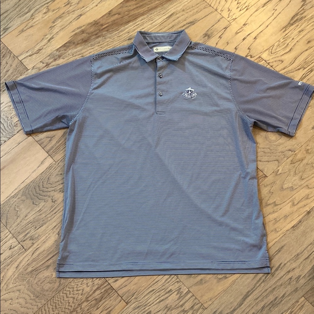 Donald Ross Blue Striped Polo Shirt